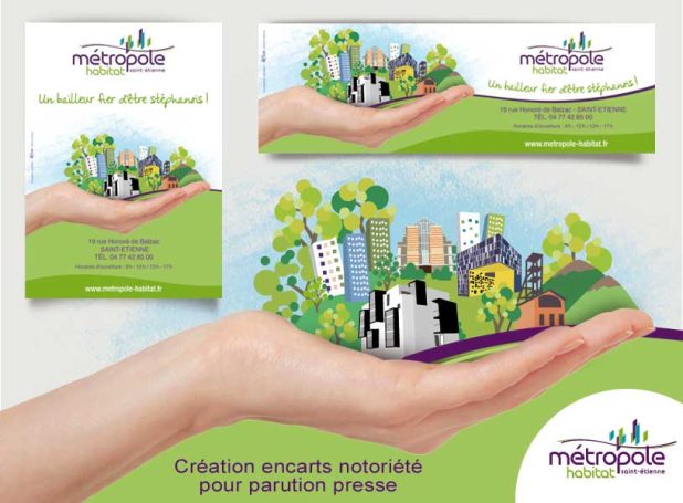 Illustration, création encart notoriété Illustration, création encart notoriété